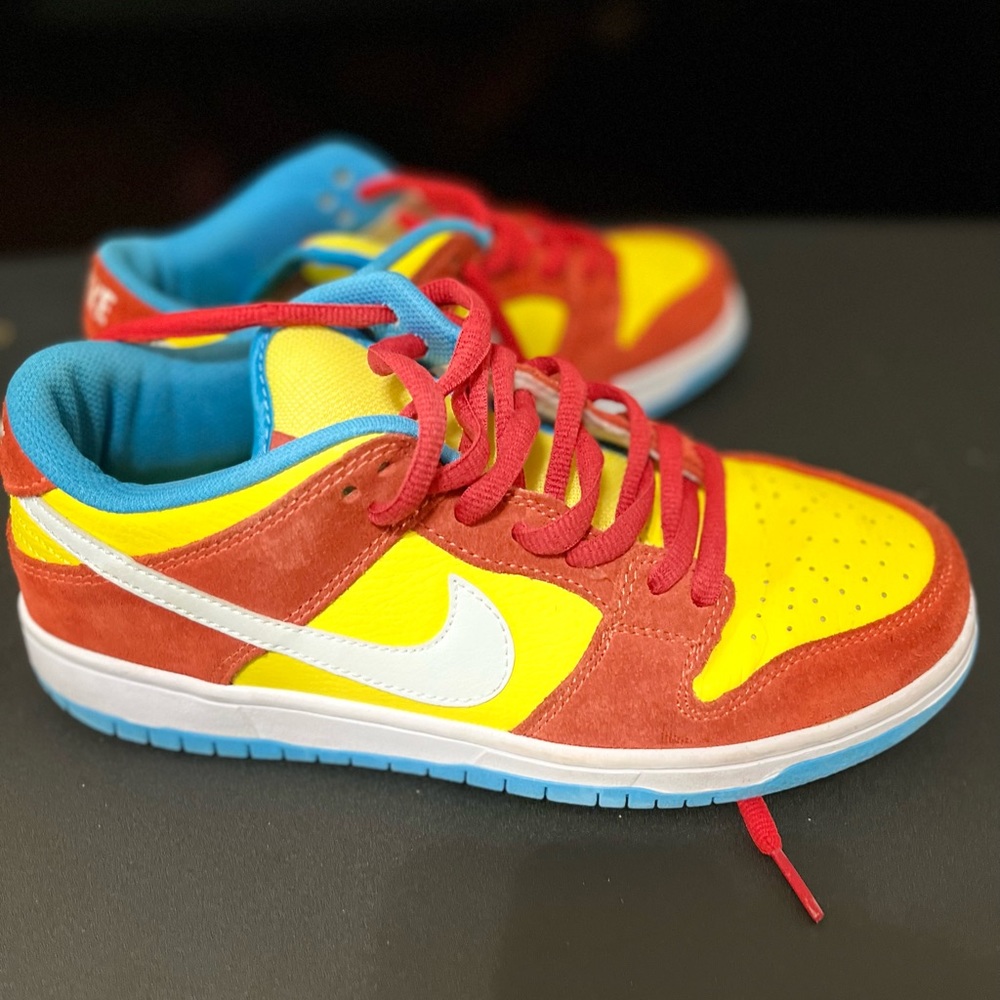 Nike Bart Simpson dunks. Practically new barely worn